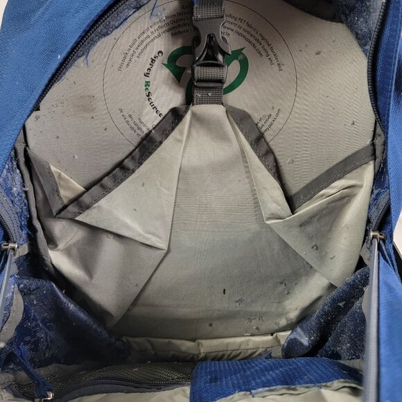 Osprey React 28L Adults Blue Gray Resource Series Daypack Backpack Camping Hike - Picture 7 of 11